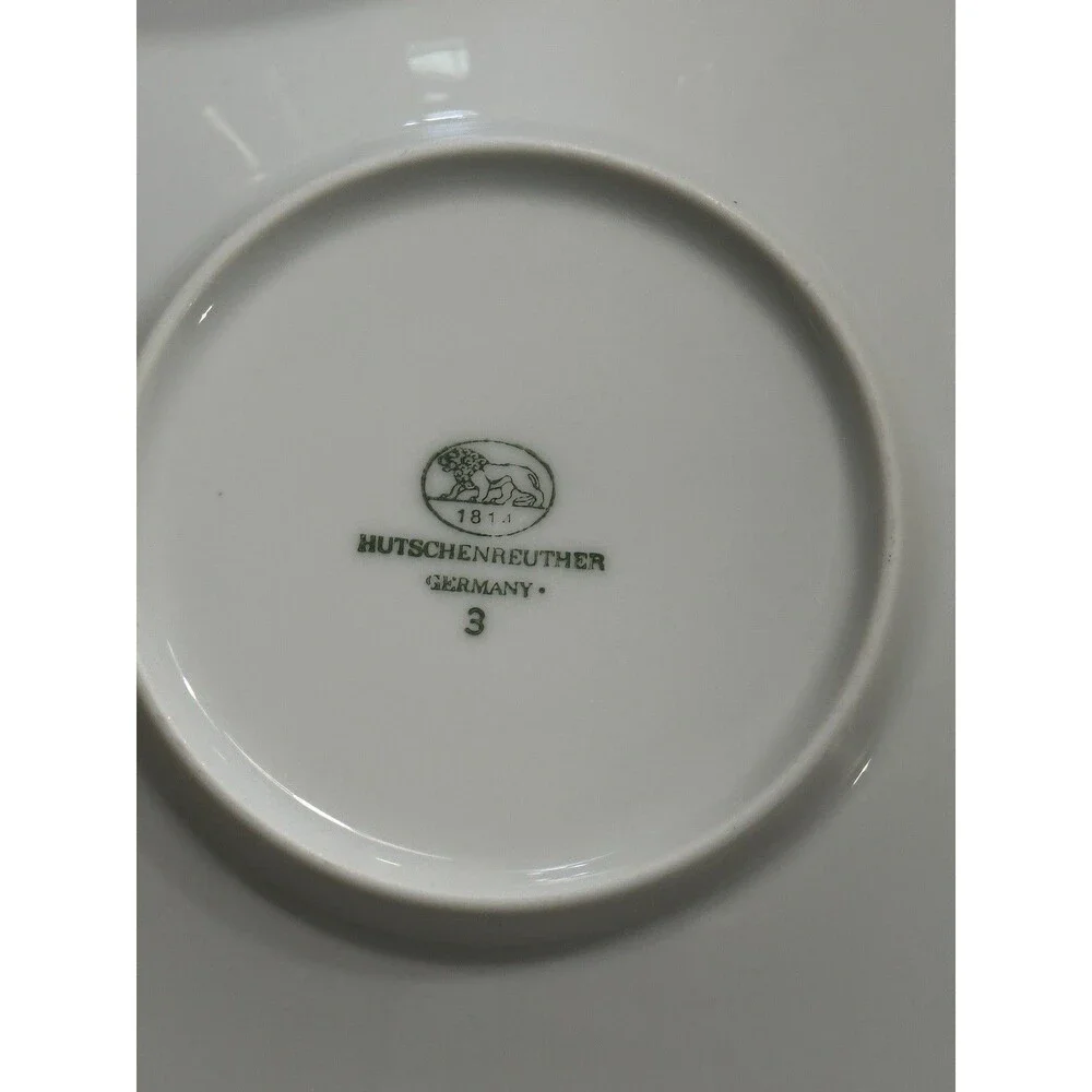 Hutschenreuther Germany Baronesse Cup & Saucer White Porcelain MINT Never Used
